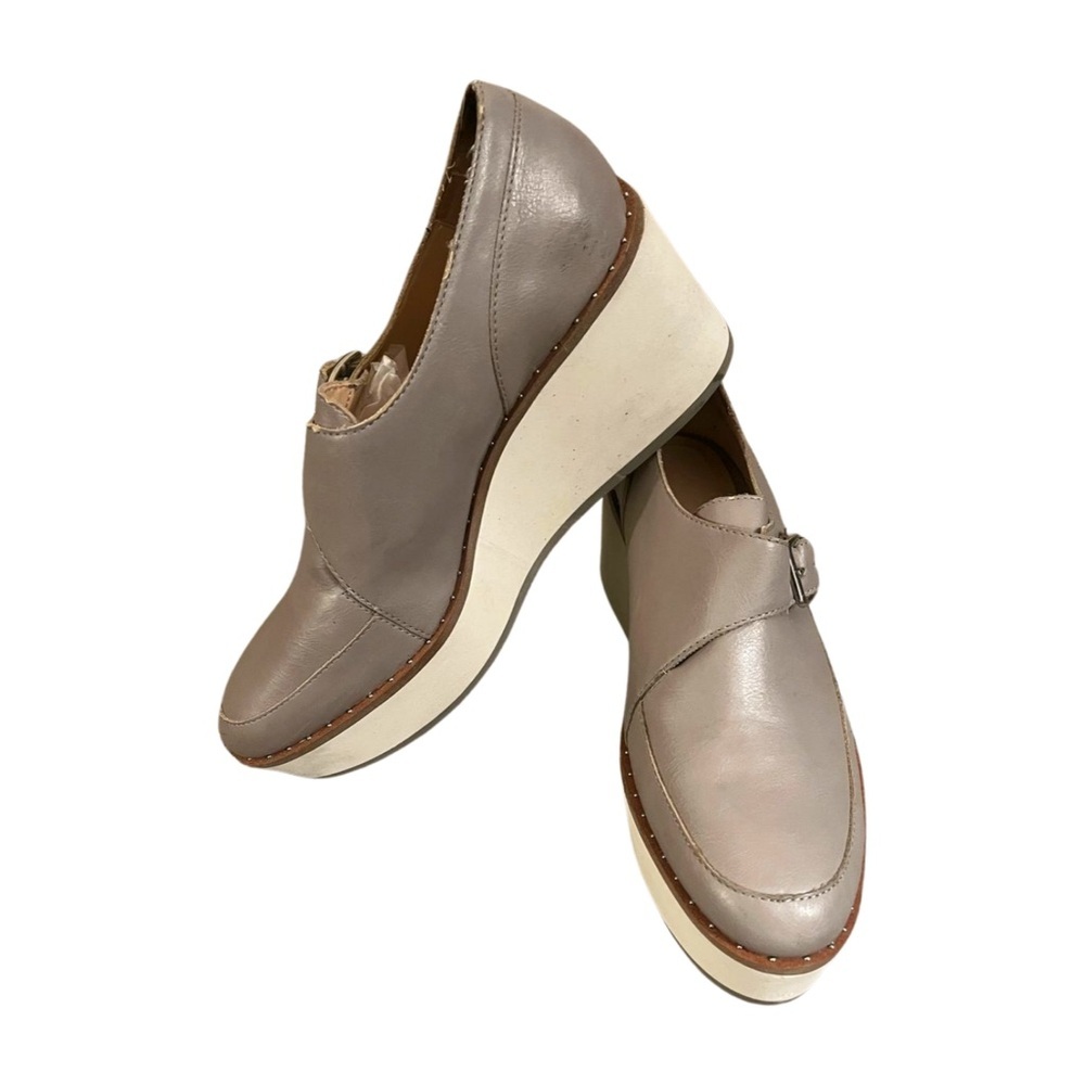 ZARA Women's Gray Platform Loafers